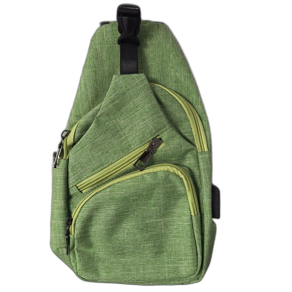 Nu Pouch Anti Theft Crossbody Sling Bag Green